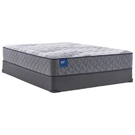 Queen 12 1/2" Cushion Firm Tight Top Mattress and Low Profile Base 5" Height